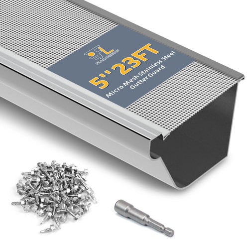 Stainless steel gutter guard - stainless,