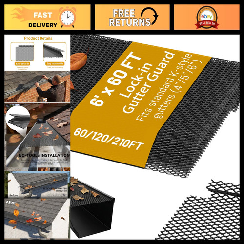 60ft gutter guard pack - 20,